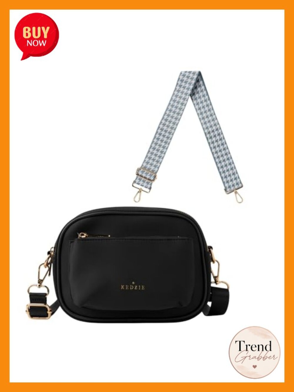Sloane Neoprene Crossbody Bag & 2" Polyester Bag Strap